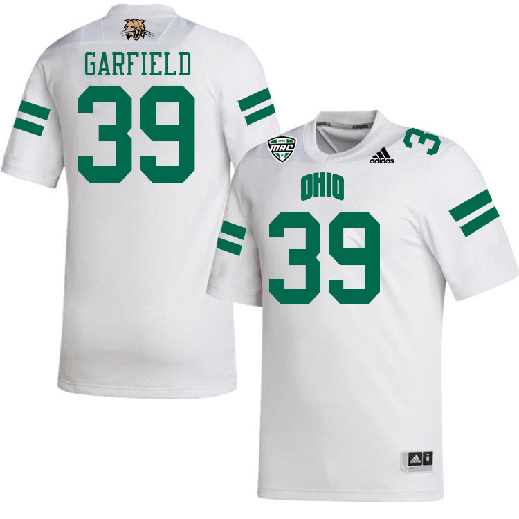 Ohio Bobcats #39 Colby Garfield College Football Jerseys Stitched-White